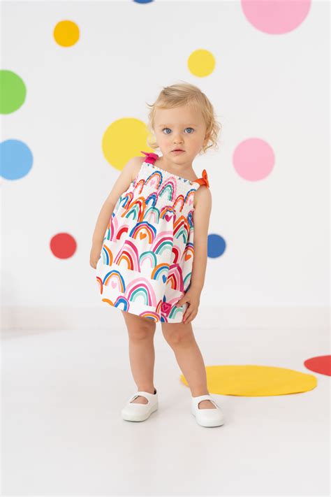 agatha ruiz de la prada rainbow dress|agatha ruiz kids dresses.